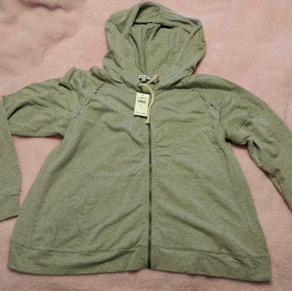Splendid Dana Crossback French Terry Hoodie